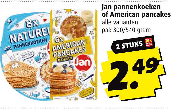 Jan pannenkoeken of American pancakes