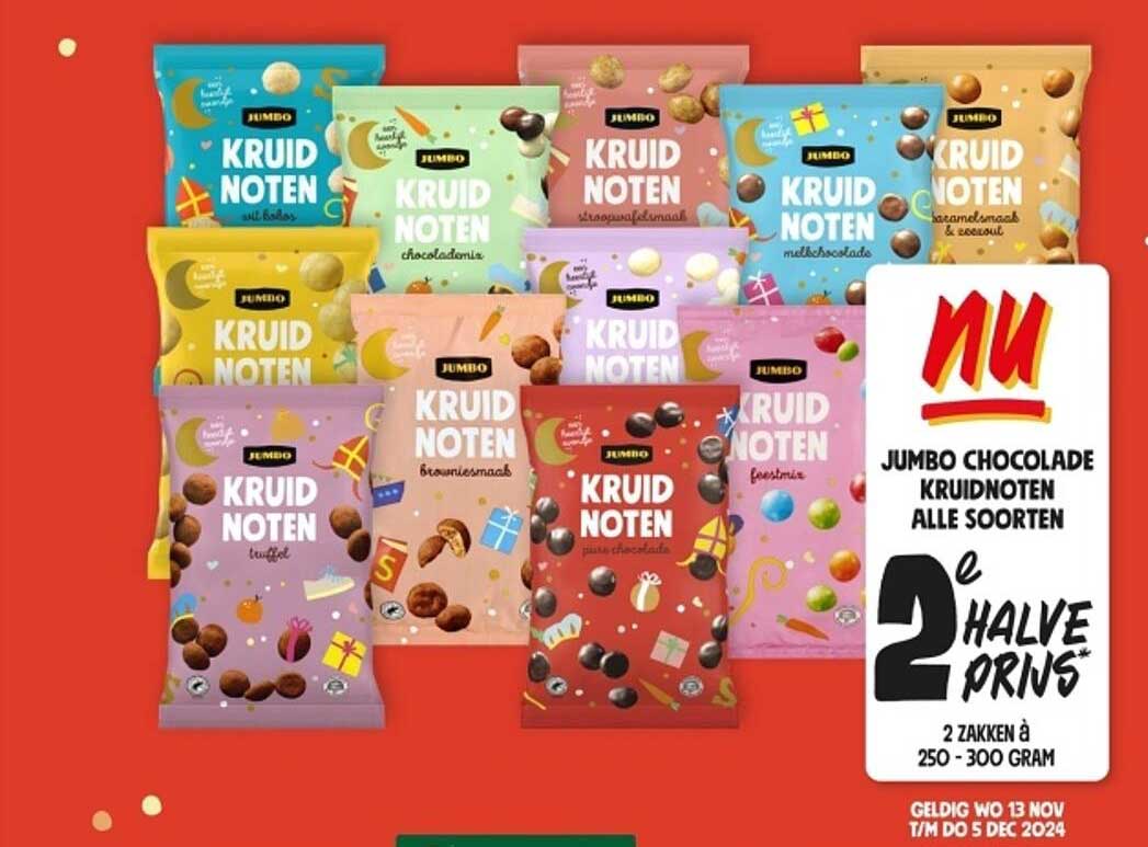 JUMBO CHOCOLADE KRUIDNOTEN ALLE SOORTEN