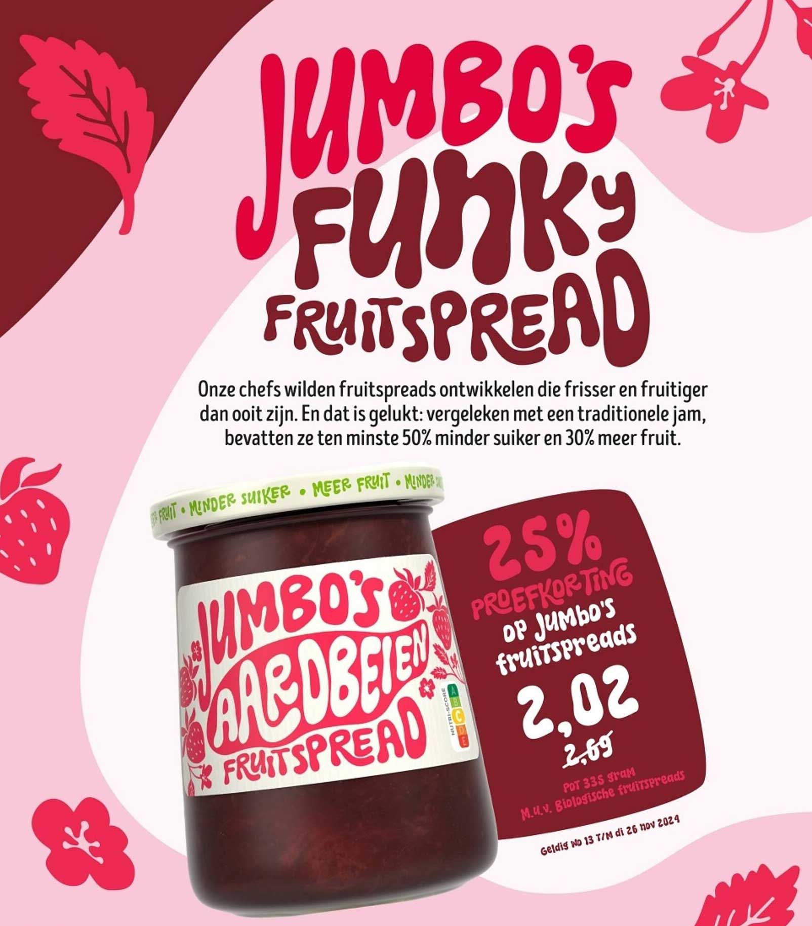 Jumbo's Aardbeien Fruitspread