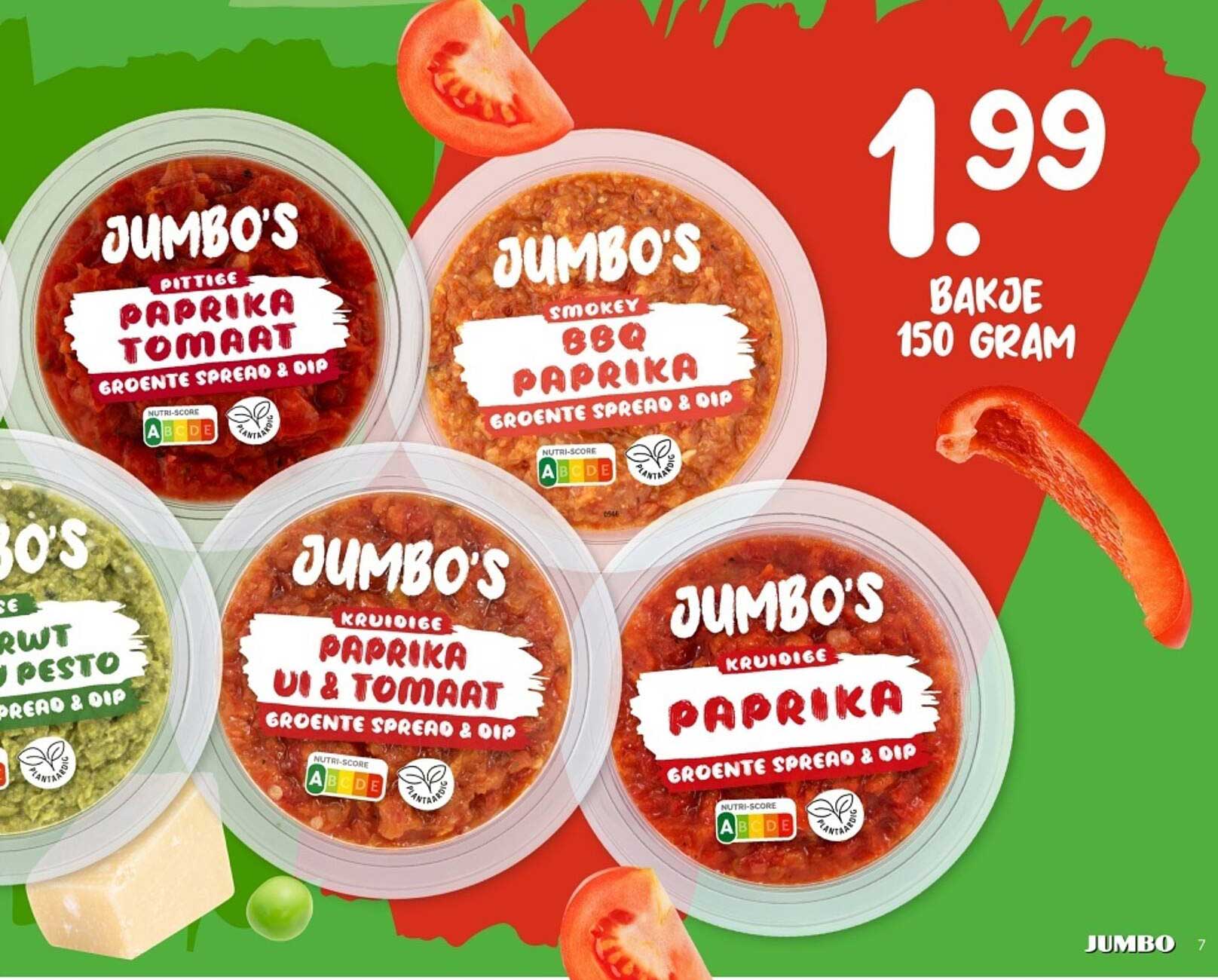 JUMBO'S Pittige Paprika Tomaat