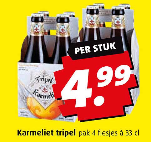 Karmeliet tripel pak 4 flesjes à 33 cl