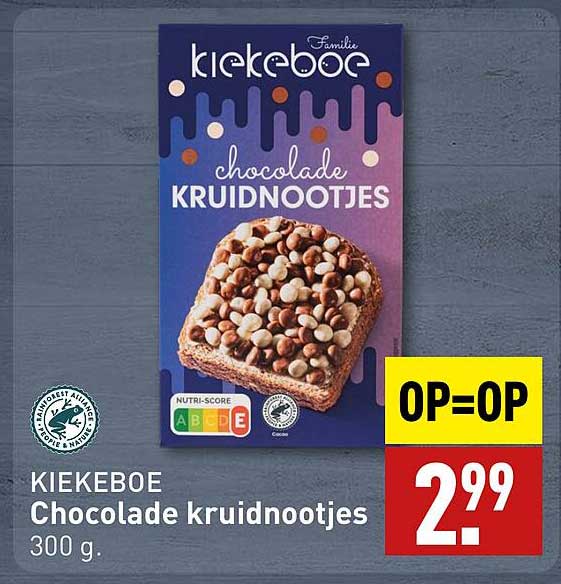 KIEKEBOE Chocolade kruidnootjes