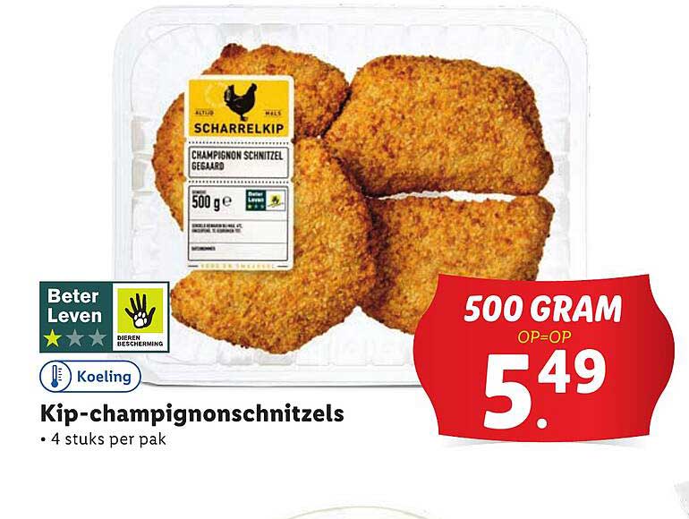 Kip-champignonschnitzels