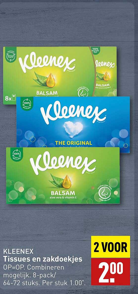 KLEENEX Tissues en zakdoekjes