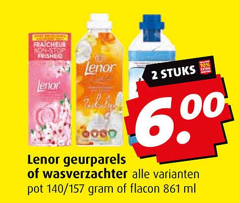 Lenor geureparels of wasverzachter alle varianten