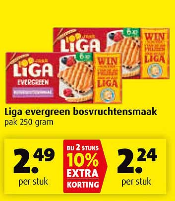 Liga evergreen bosvruchtensmaak