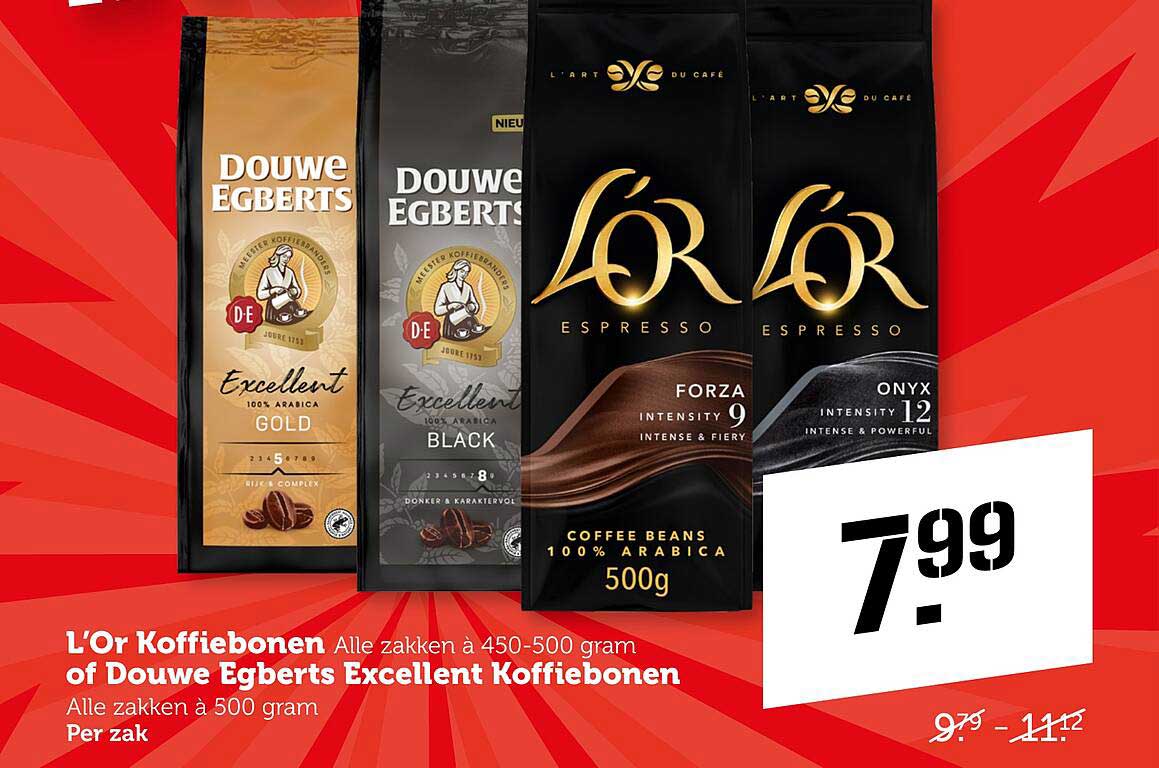 L'Or Koffiebonen of Douwe Egberts Excellent Koffiebonen