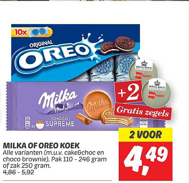 MILKA OF OREO KOEK