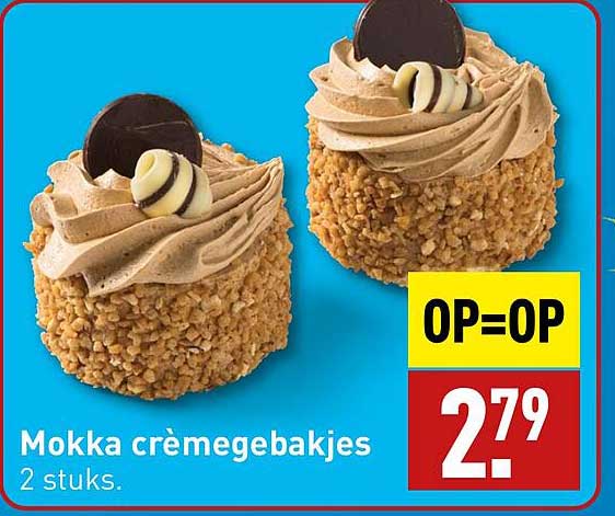 Mokka crèmegebakjes