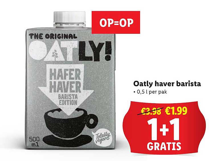 Oatly haver barista