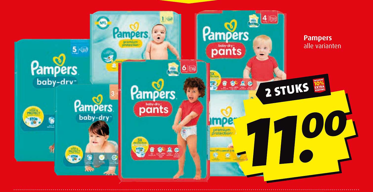 Pampers alle varianten