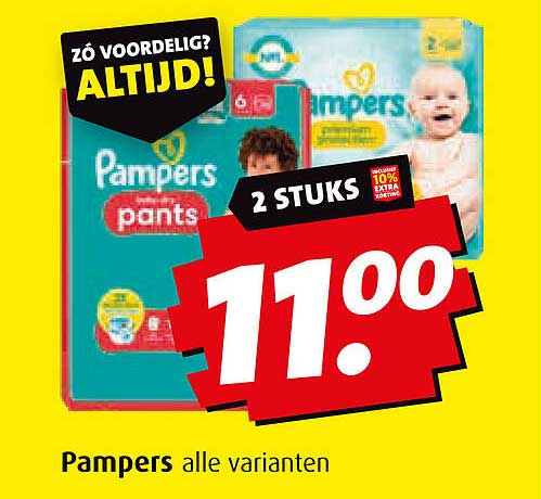 Pampers alle varianten