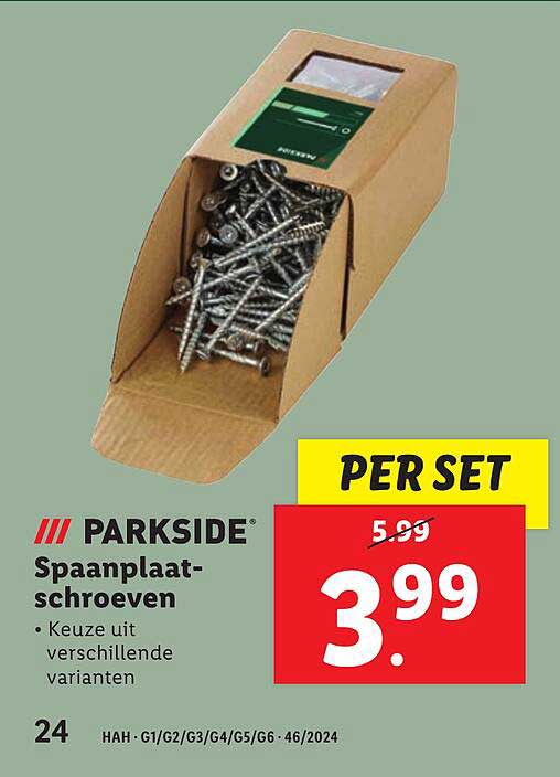 PARKSIDE Spaanplaat-schroeven