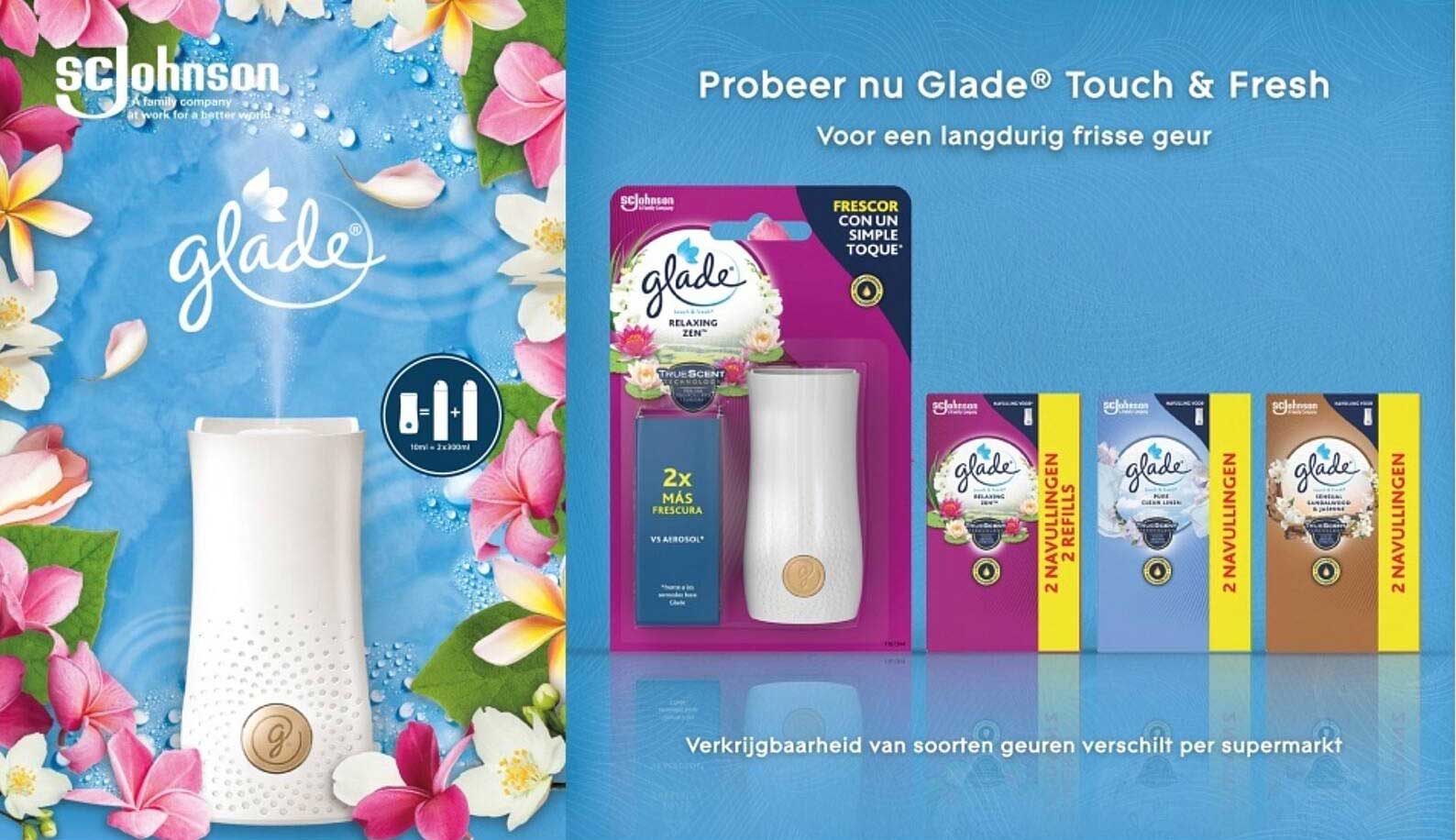 Probeer nu Glade® Touch & Fresh