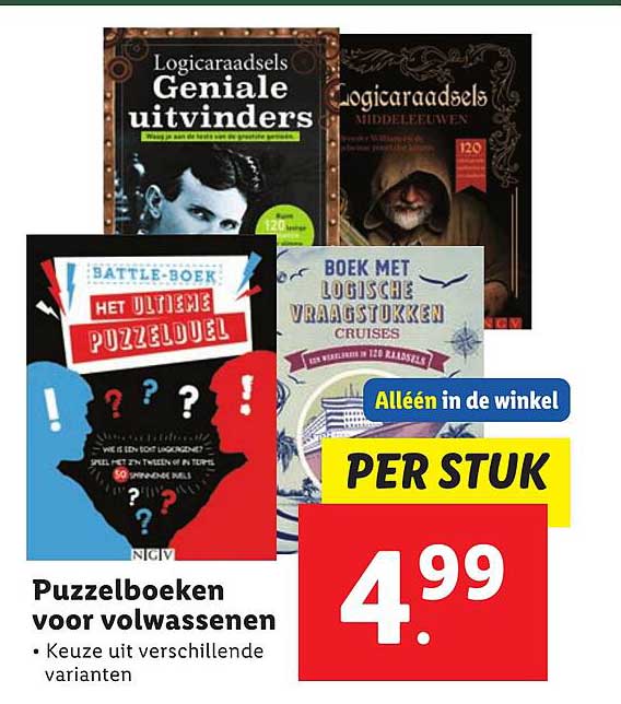 Puzzelboeken voor volwassenen