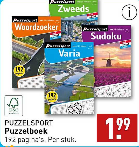 PUZZELSPORT Puzzelboek