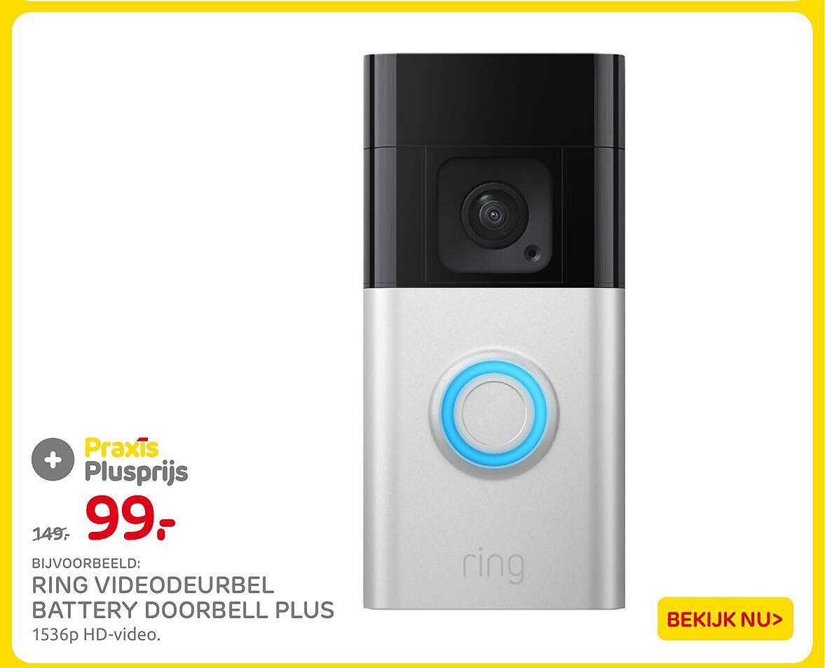 RING VIDEODEURBEL BATTERY DOORBELL PLUS