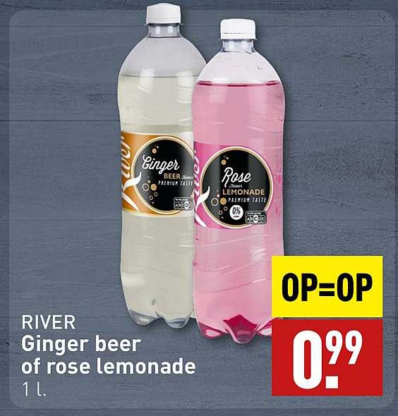 RIVER Ginger beer of rose lemonade