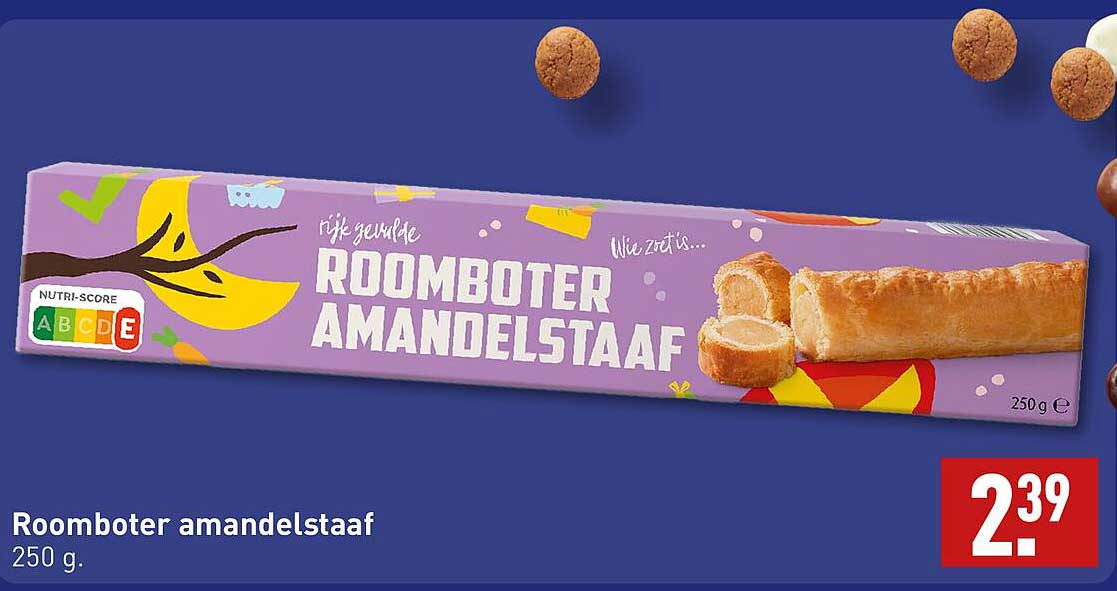 Roomboter amandelstaaf