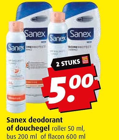 Sanex deodorant of douchegel