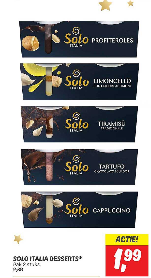 SOLO ITALIA DESSERTS*