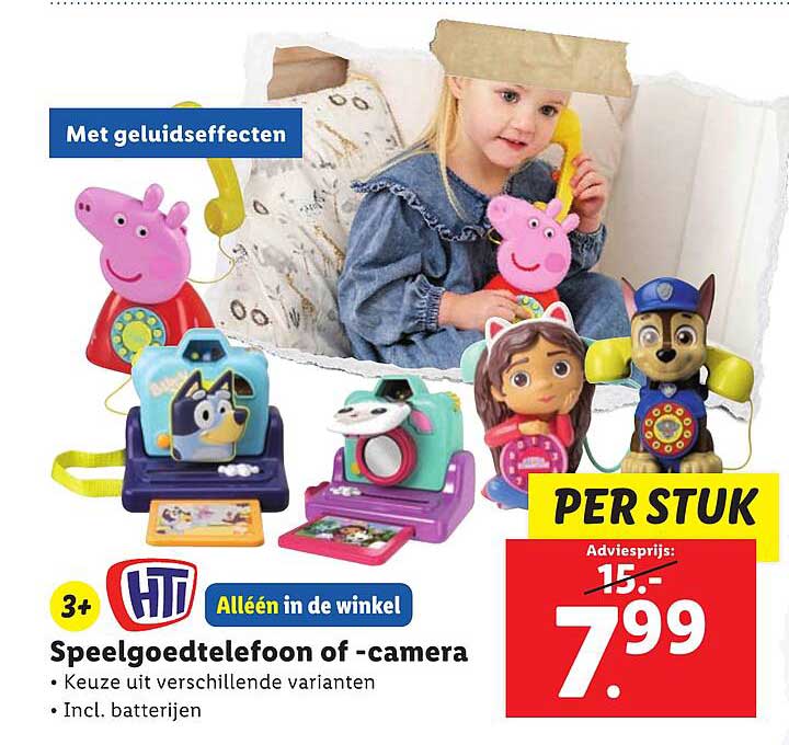 Speelgoedtelefoon of -camera