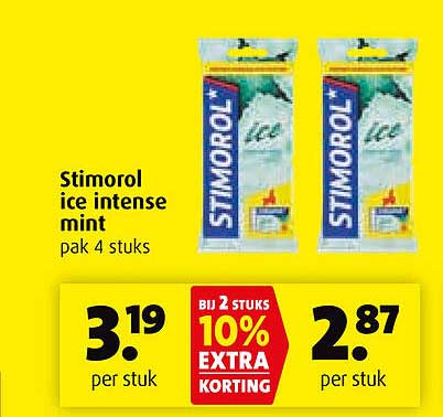 Stimorol ice intense mint