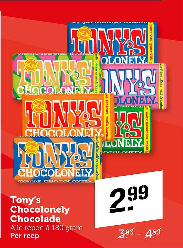 Tony's Chocolonely Chocolade