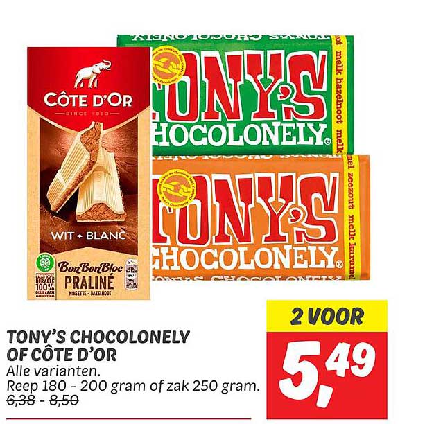 TONY’S CHOCOLONELY OF CÔTE D’OR