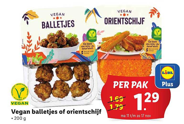 Vegan balletjes of oriëntschijf