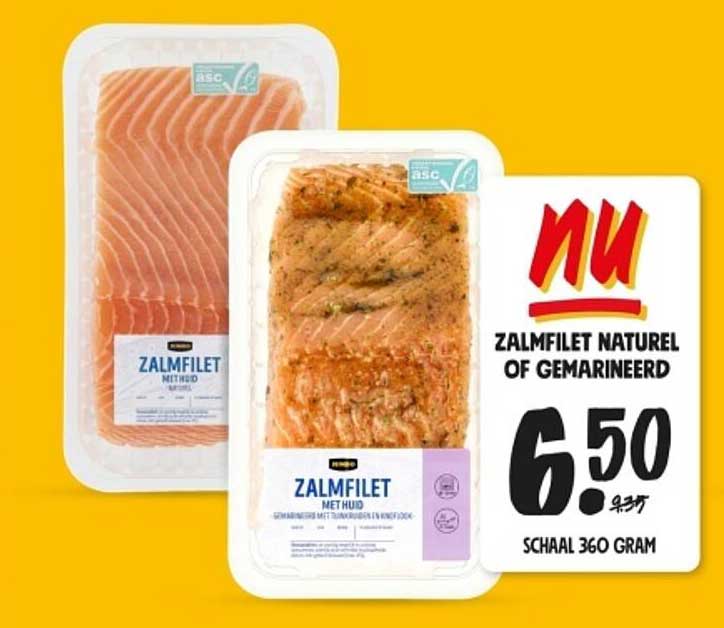 ZALMFILET NATUREL OF GEMARINEERD