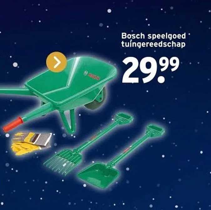 Bosch speelgoed tuingereedschap