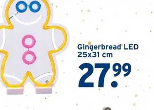 Gingerbread LED 25x31 cm