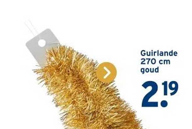 Guirlande 270 cm goud