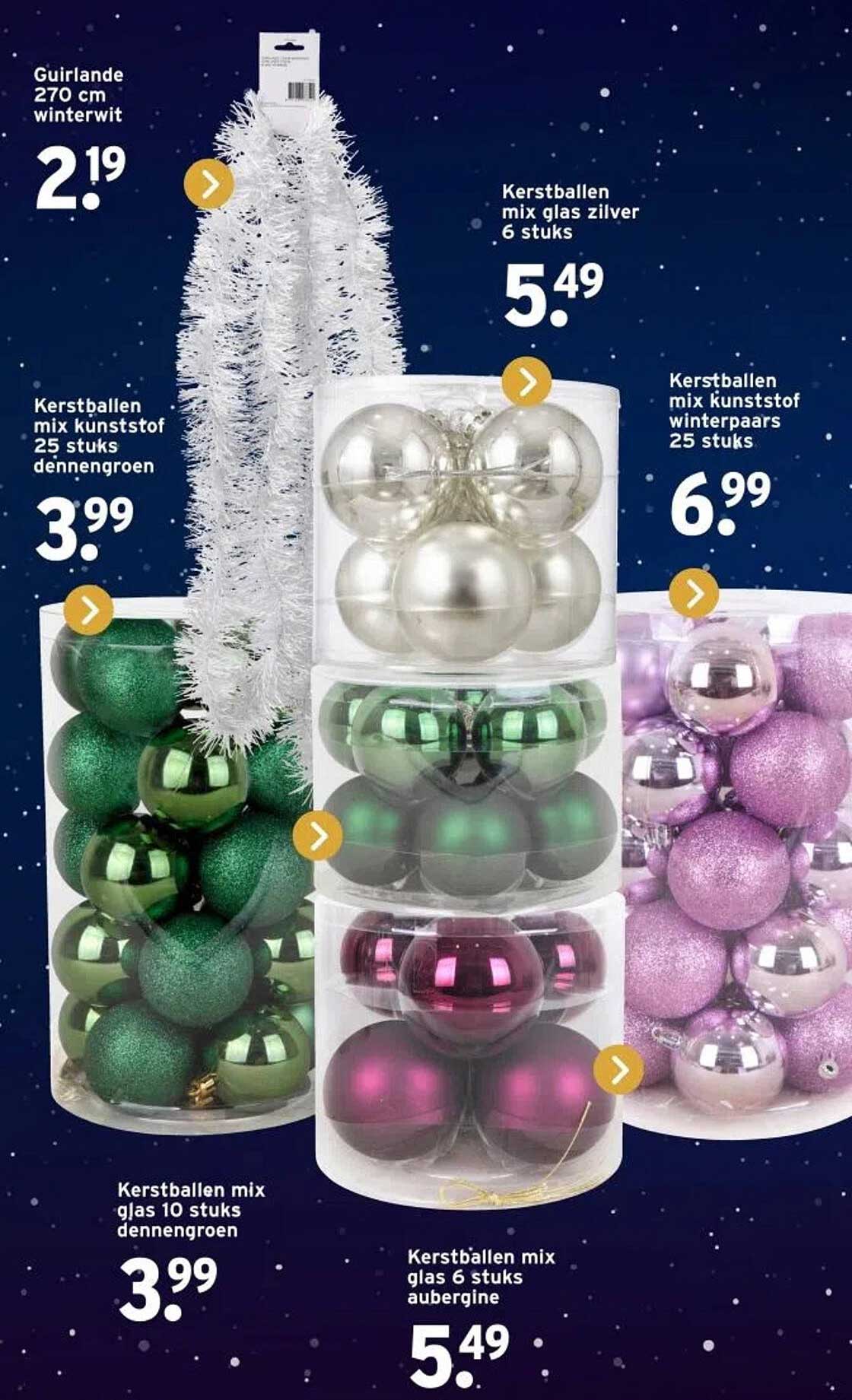 Kerstballen mix glas 6 stuks aubergine