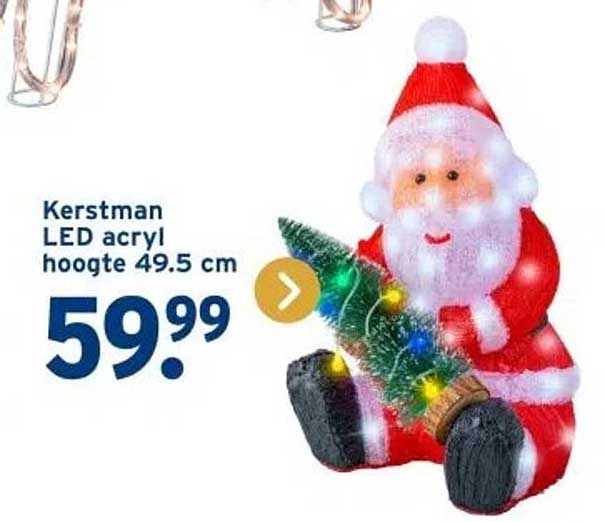 Kerstman LED acryl