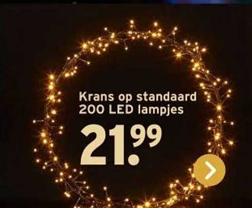 Krans op standaard 200 LED lampjes