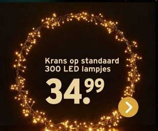 Krans op standaard 300 LED lampjes