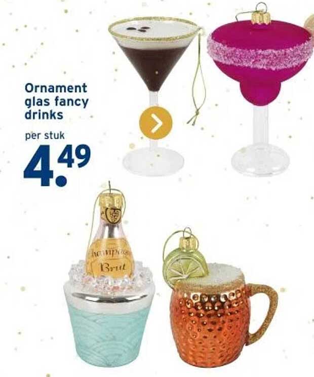 Ornament glas fancy drinks