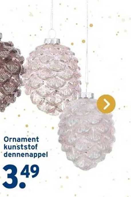 Ornament kunststof dennenappel