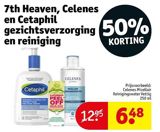 7th Heaven, Celenes en Cetaphil gezichtsverzorging en reiniging