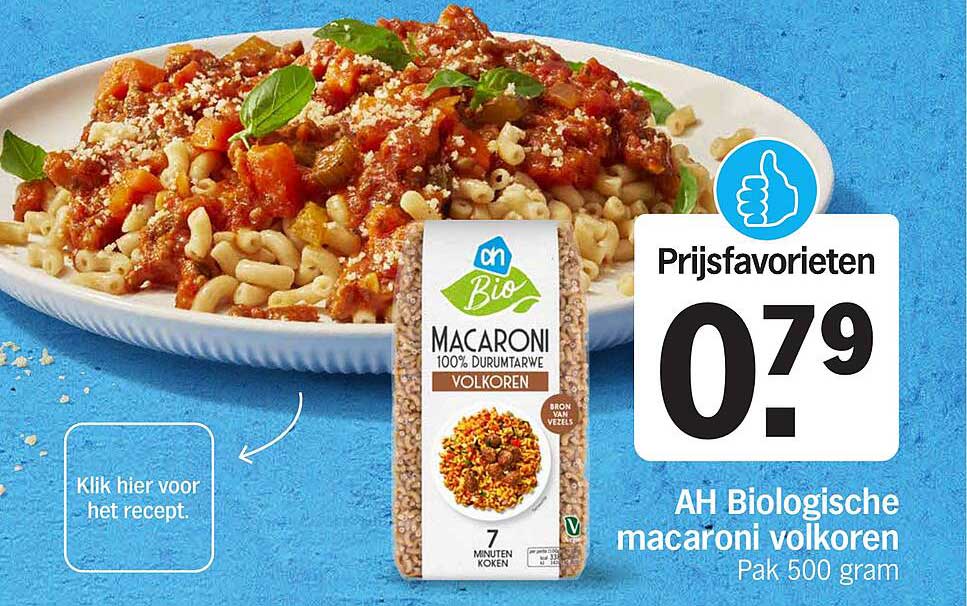 AH Biologische macaroni volkoren