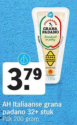 AH Italiaanse grana padano 32+ stuk