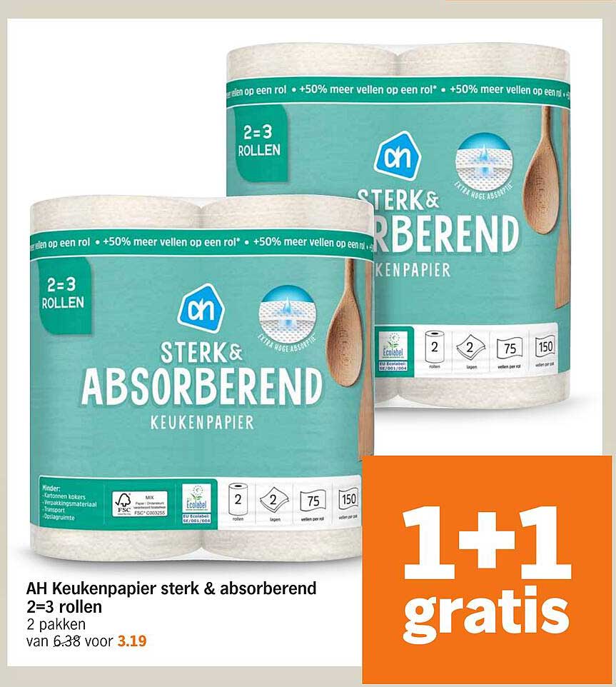 AH Keukenpapier sterk & absorberend