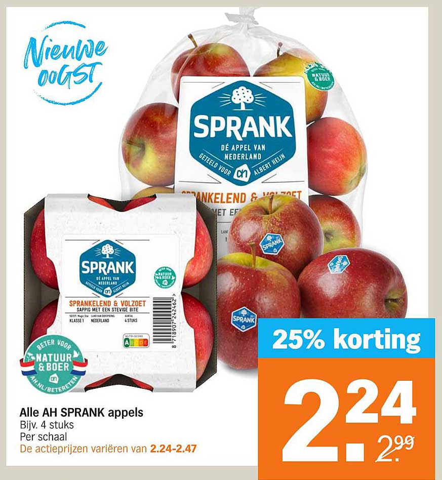 Alle AH SPRANK appels