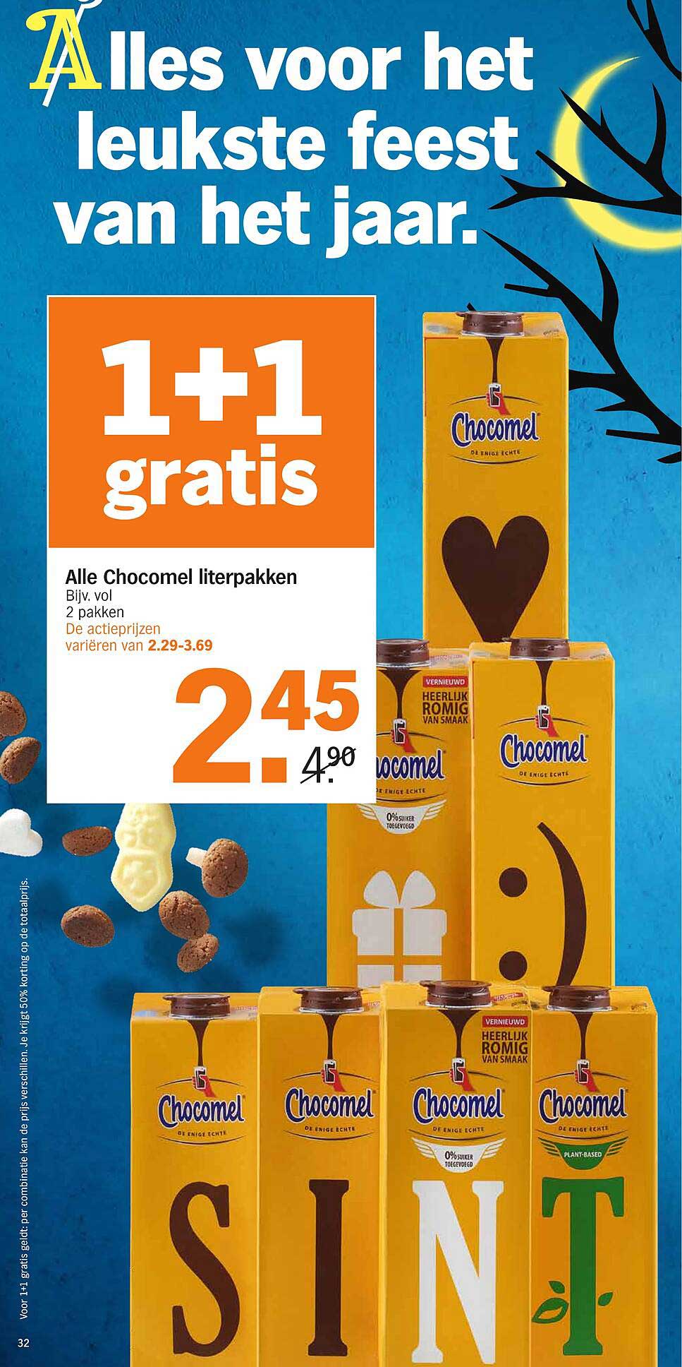 Alle Chocomel literpakken