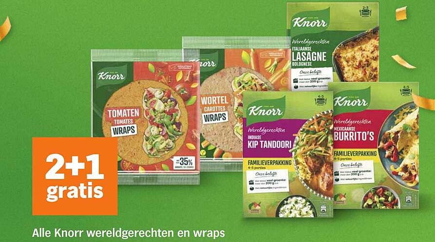 Alle Knorr wereldgerechten en wraps