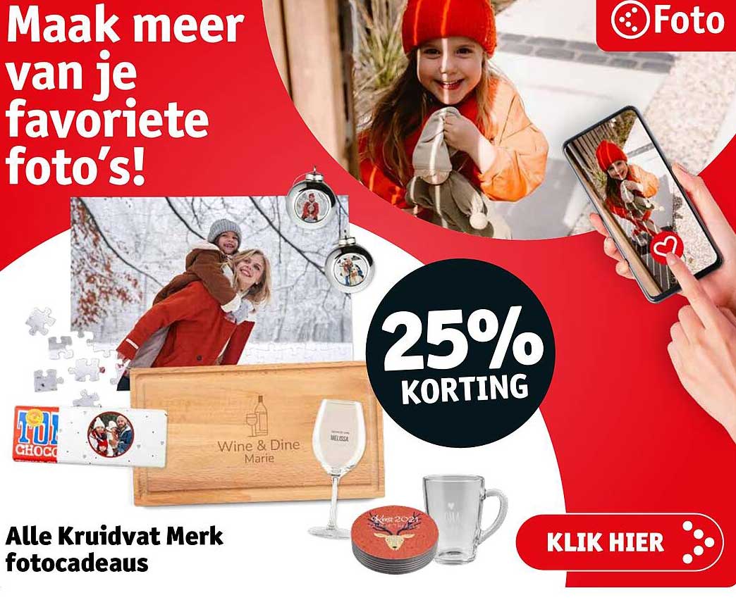 Alle Kruidvat Merk fotocadeaus