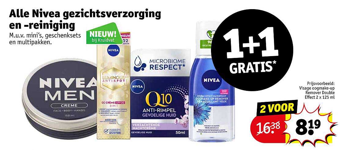 Alle Nivea gezichtsverzorging en -reiniging