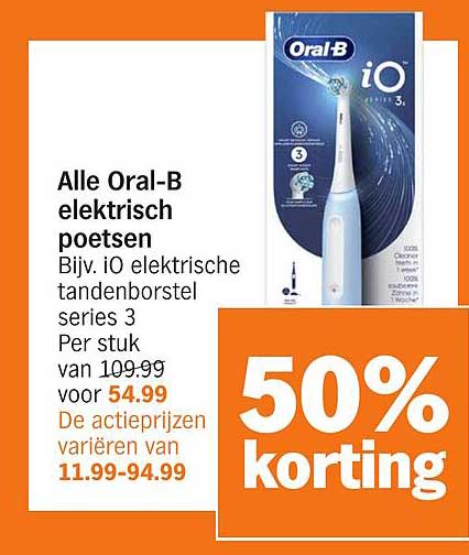 Alle Oral-B elektrisch poetsen